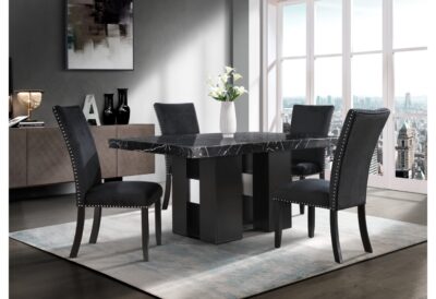 Contemporary Dining Table Set – D03DT Table with D03DC Chairs for Stylish Homes