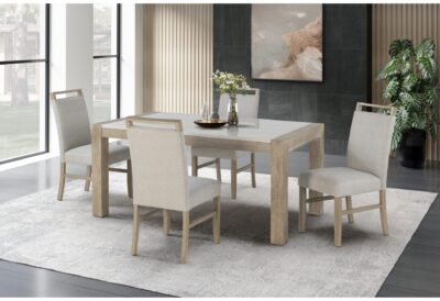 Modern Dining Table Set – D1321DT Table with D1321DC Chairs for Contemporary Homes