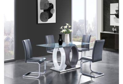 Elegant dining set, Chair with ergonomic comfort, Dining Table, contemporary and luxurious