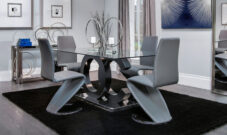 D2207DT DINING TABLE AND D9002DC-BC M CHAIR