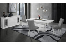 MONACO DINING TABLE WHITE AND GOLD