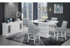 MONACO DINING TABLE WHITE AND GOLD