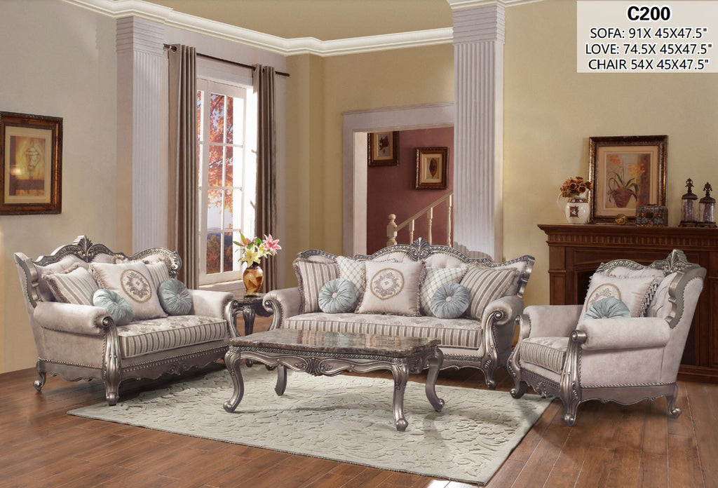 Classic Imperial Living Room Greige