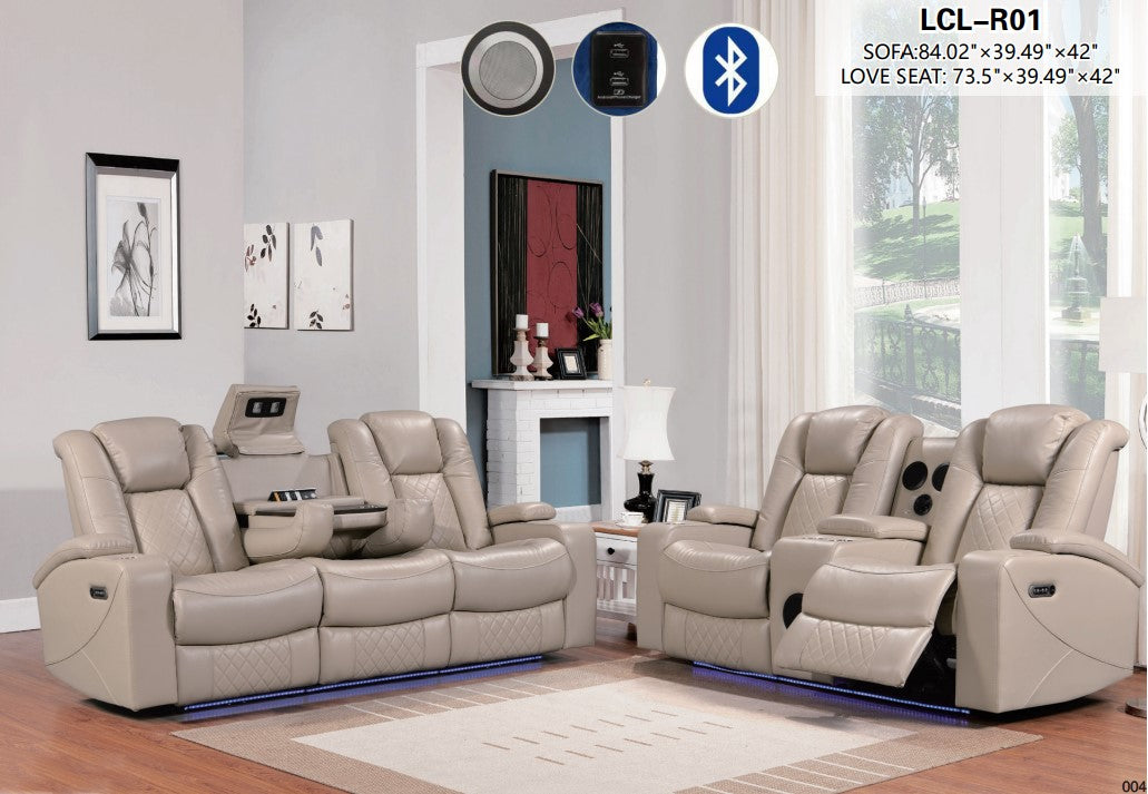 Toff Living Room Set with Bluetooth technology Beige