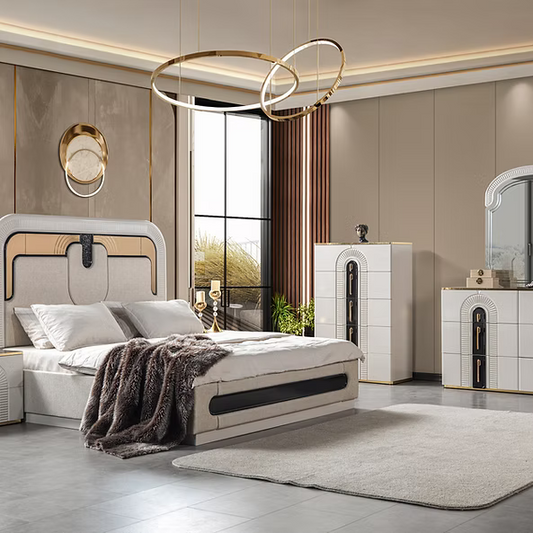PORTO  BEDROOM SET QUEEN 5PCS